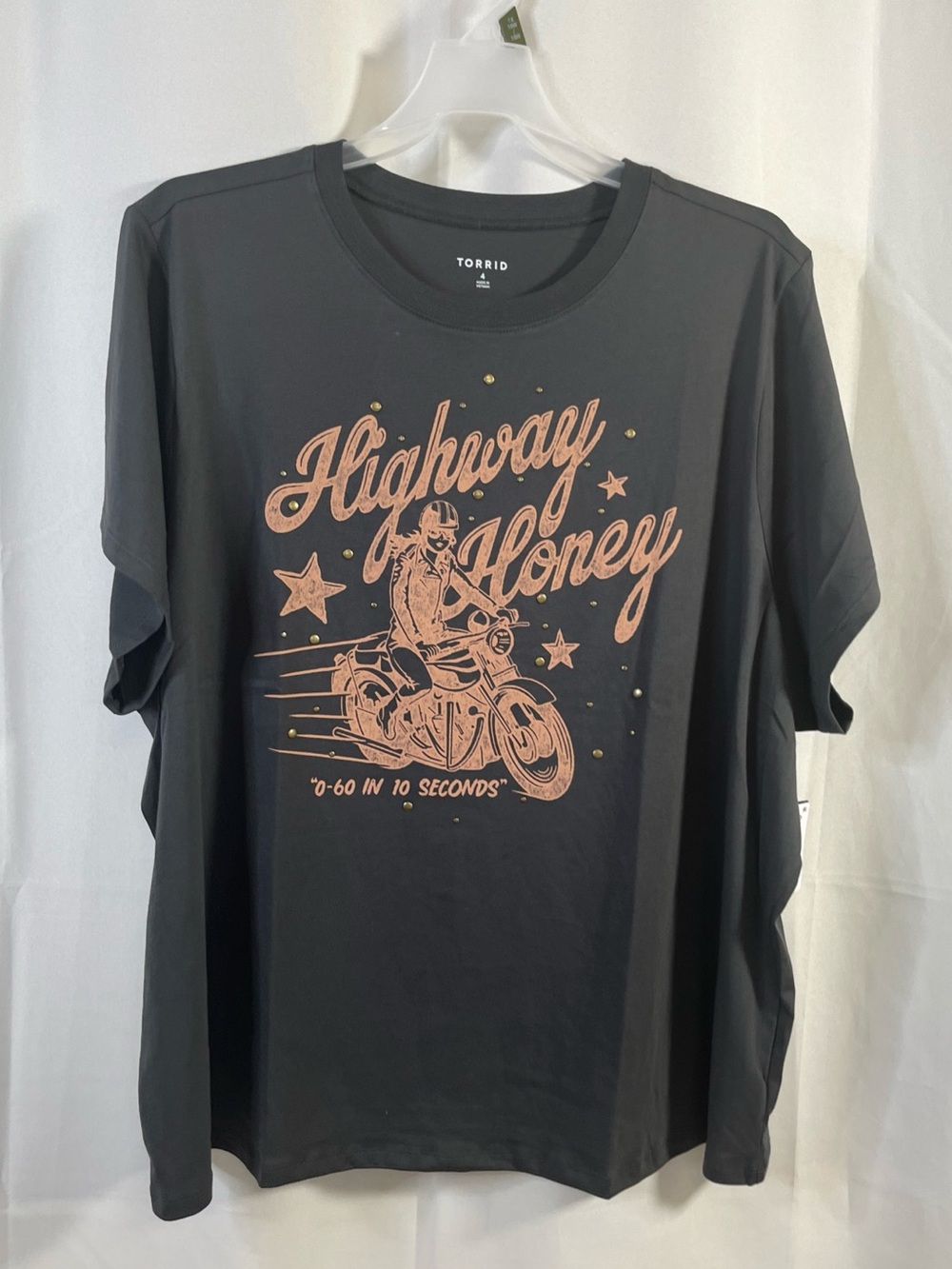 NWT Torrid Womens Highway Honey Graphic TShirt Short Sleeve Relaxed Fit  4 4X 26